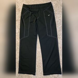 Nike contrast black & white workout yoga pants Med